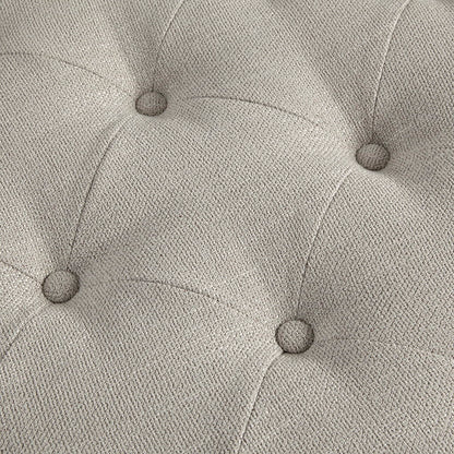 Clara - Accent Ottoman - Linen