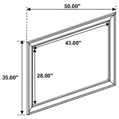 Alderwood - Dresser Mirror - French Gray