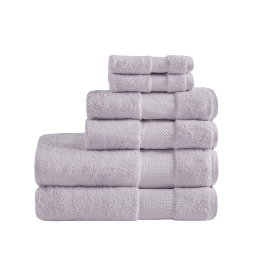 Turkish - 6 Piece Bath Towel Set - Lavender