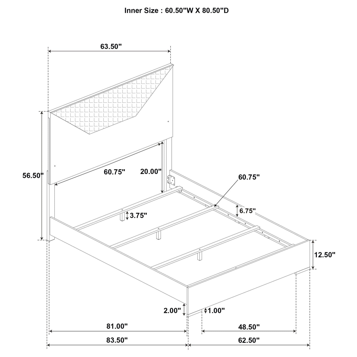 Ives - Panel Bed LED Headboard