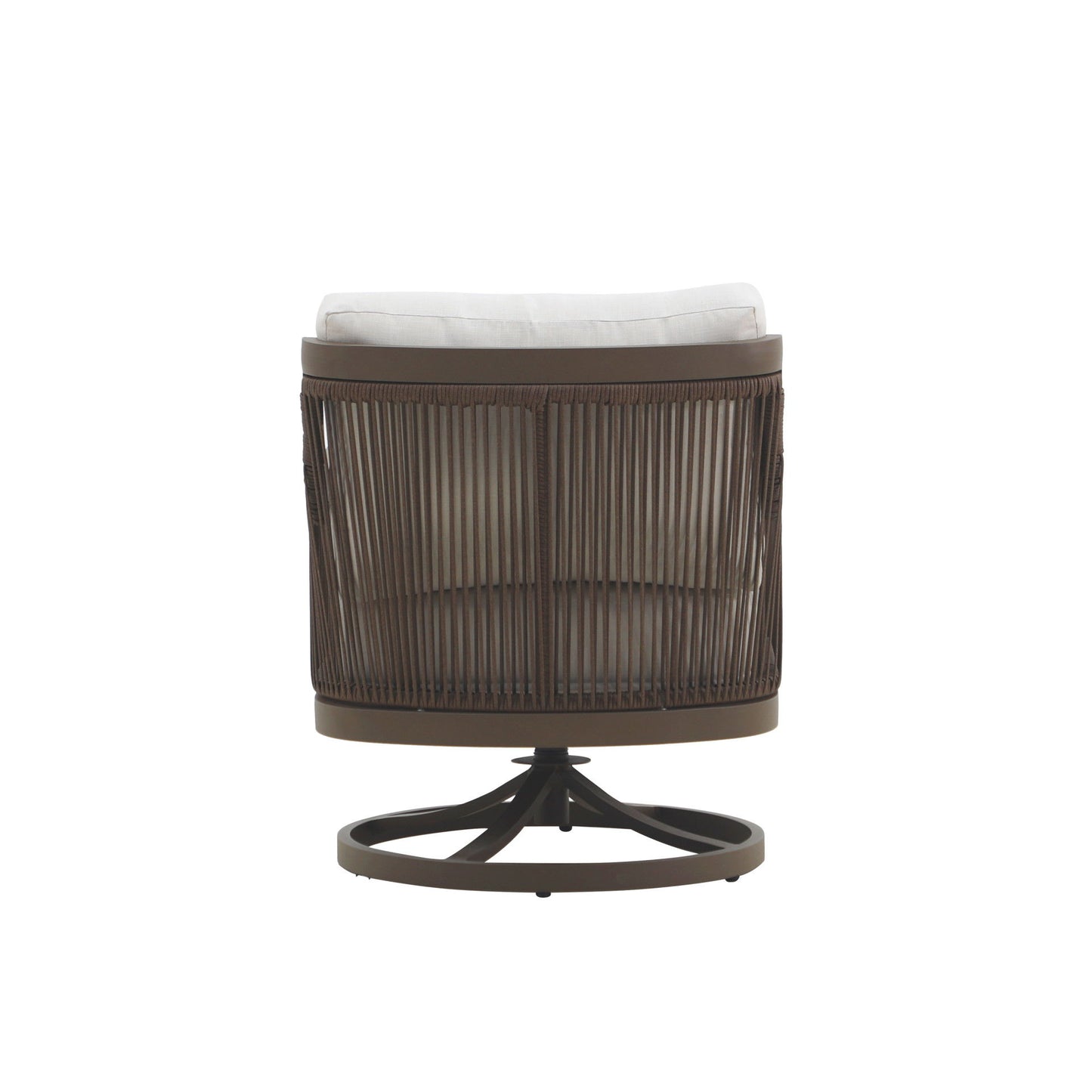 Genova - Patio Swivel Club Chair With Accent Pillow (Set of 2) - Gray