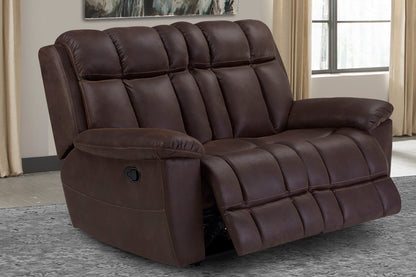 Goliath - Manual Loveseat - Arizona Brown