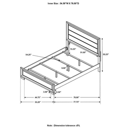 Brandon - Wood Panel Bed