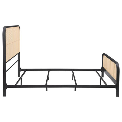 Lanewood - Polyethylene PE Rattan Upholstered Metal Bed