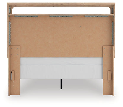 Kinlanni - Queen Upholstered Panel Bed - Tan