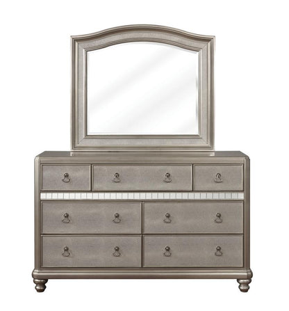 Bling Game - Dresser Mirror - Metallic Platinum