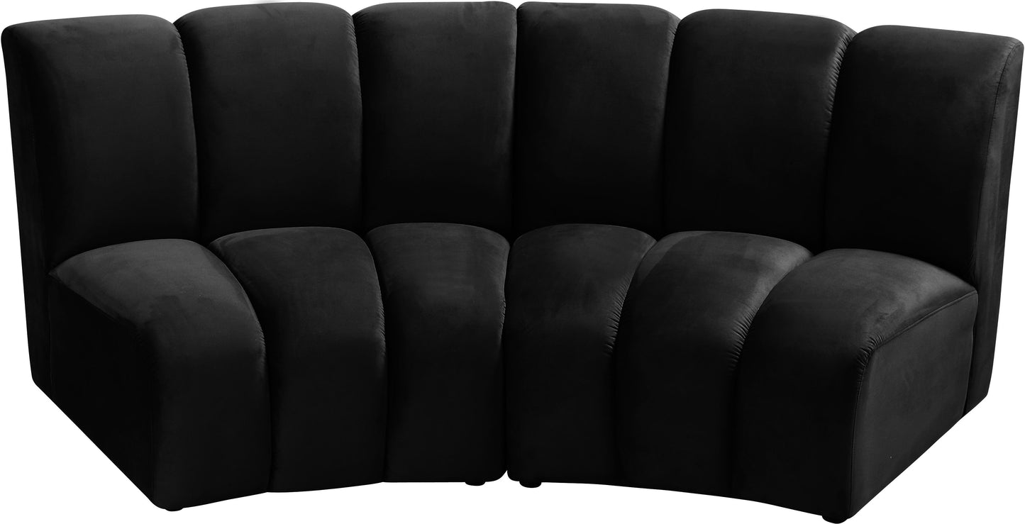 Infinity - 2 Piece Velvet Modular Sectional