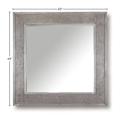 Crossings Serengeti - Wall Mirror - Sandblasted Fossil Grey