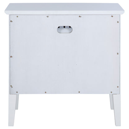 Bexhill - 1-Drawer Nightstand Bedside Table - White