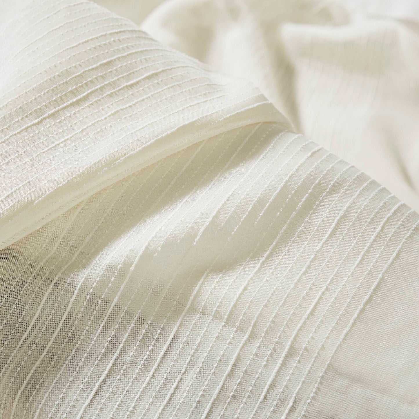 Anna - Sheer 72x84" Shower Curtain - Ivory