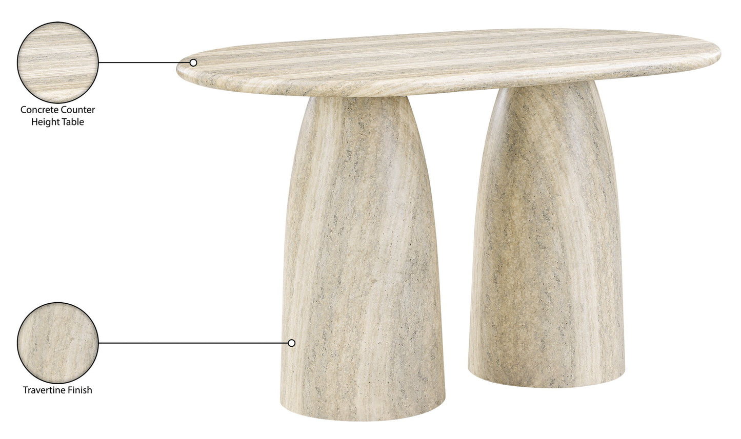 Cosenza - Concrete Indoor / Outdoor Table