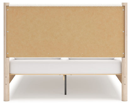 Cadmori - Upholstered Panel Bed