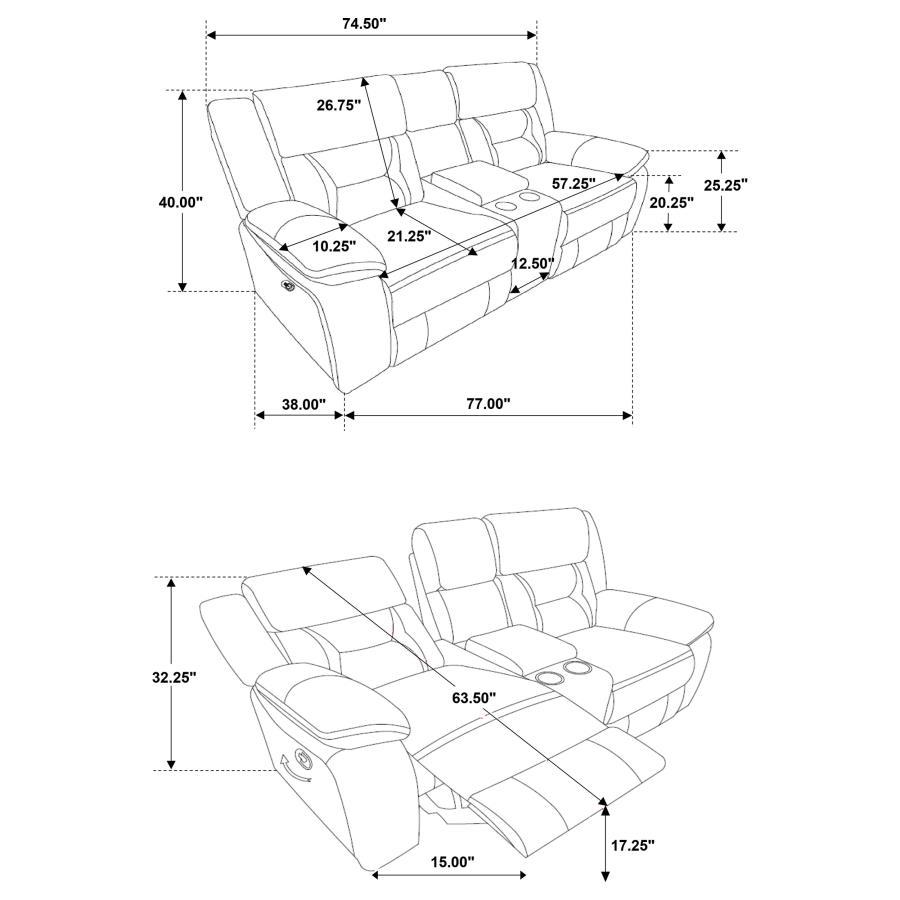 Greer - Upholstered Motion Reclining Loveseat