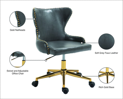 Hendrix - Office Chair with Gold Legs