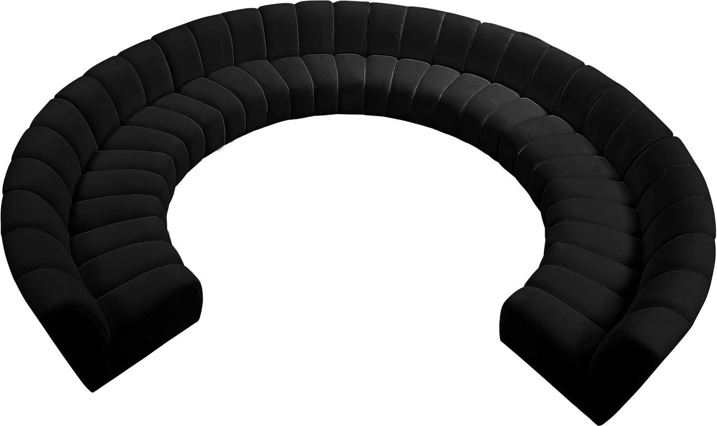 Infinity - 10 Piece Velvet Modular Sectional