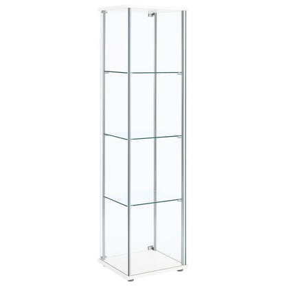 Bellatrix - 4-Shelf Clear Glass Curio Cabinet