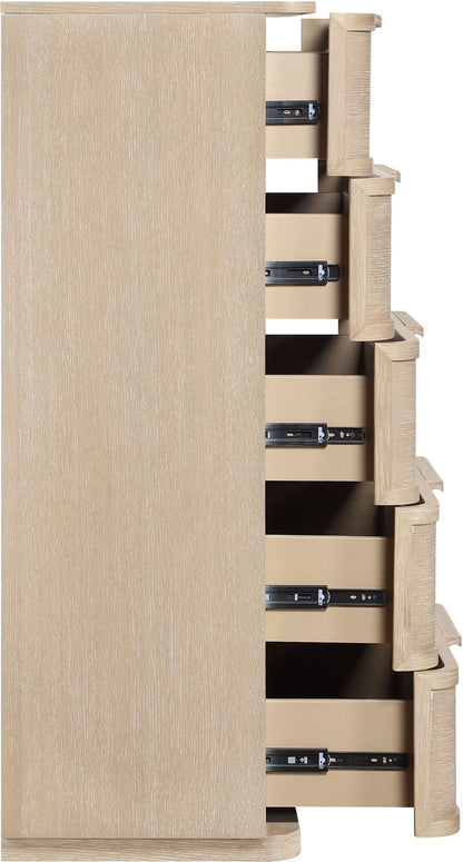 Tiberio - Oak Veneer And Solid Wood Chest