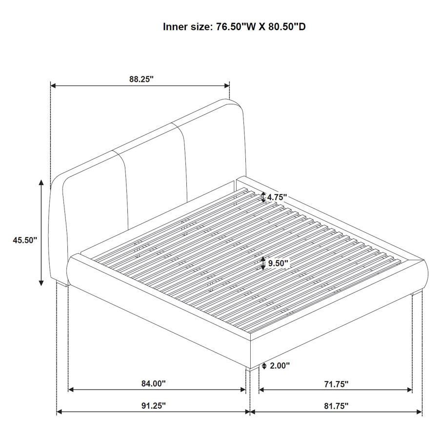 Mokena - Upholstered Platform Bed