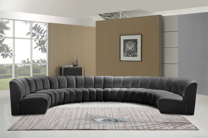 Infinity - 8 Piece Velvet Modular Sectional
