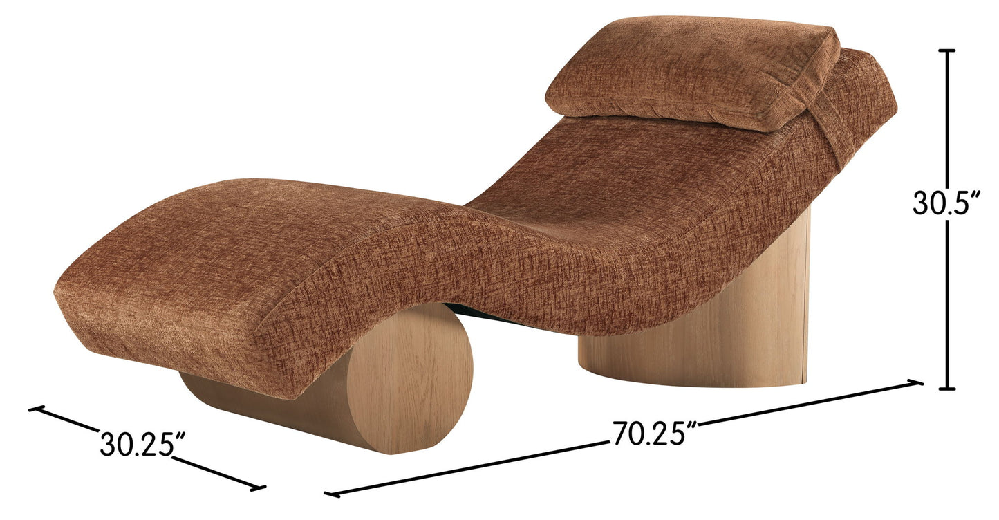 Marcella - Chaise Lounge - Natural Base