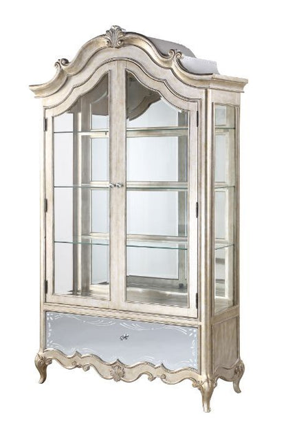 Esteban - Curio - Mirrored & Antique Champagne Finish