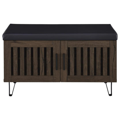 Brixton - 2-Door Padded Entryway Shoe Storage Bench