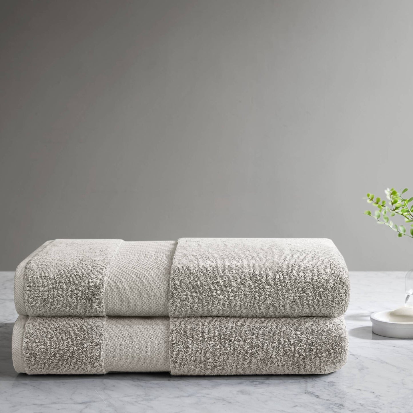 Turkish Bath Sheet 2 Piece Set - Gray