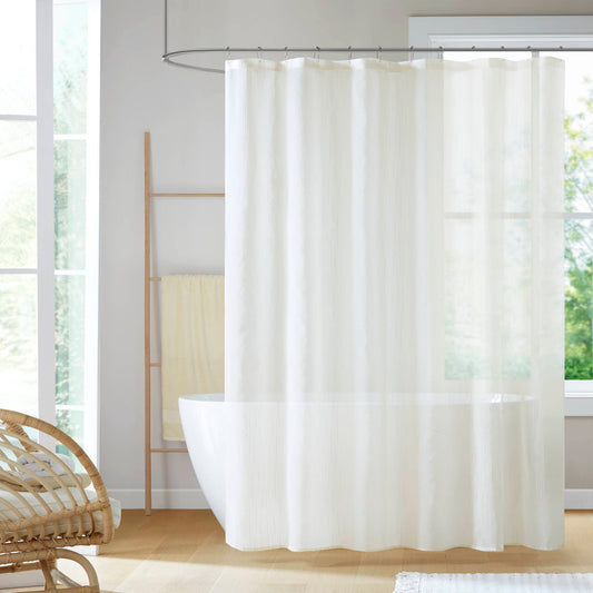 Anna - 72x84" Shower Curtain - Ivory