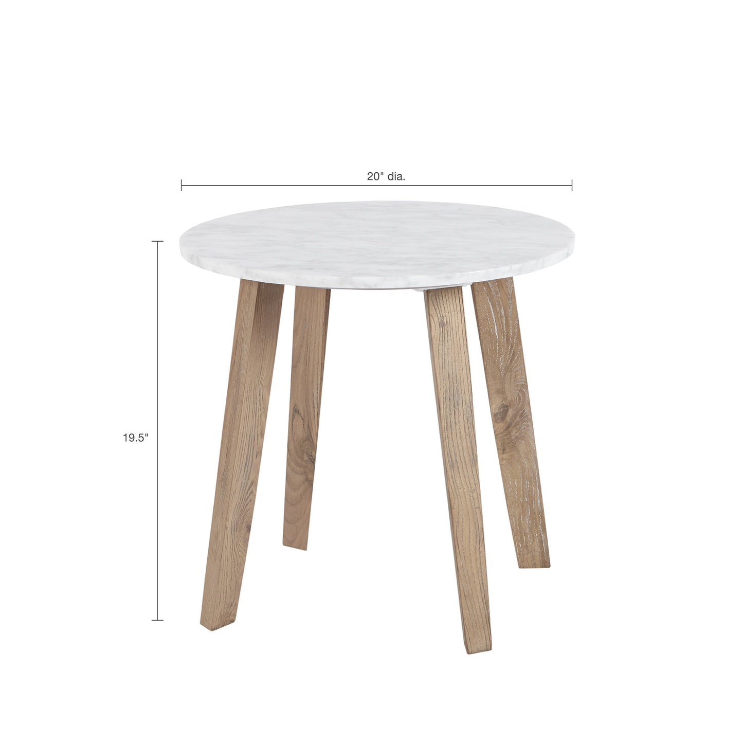 Milo - End Table - White