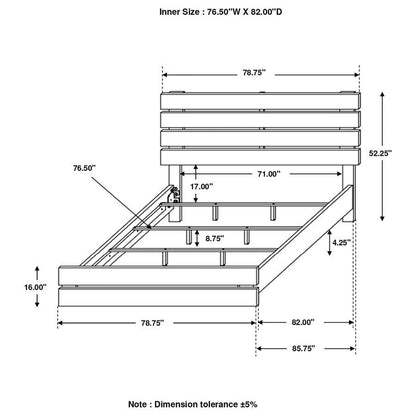 Brantford - Wood Panel Bed