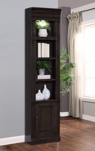 Washington Heights - Open Top Bookcase - Washed Charcoal