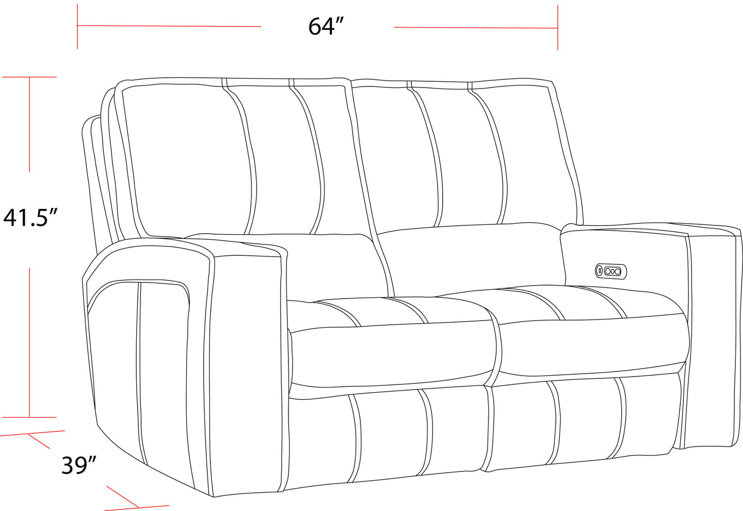 Rockford - Power Reclining Sofa Set