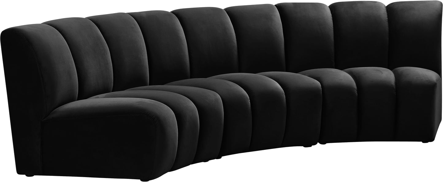 Infinity - 3 Piece Velvet Modular Sectional