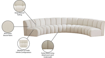 Infinity - 5 Piece Boucle Modular Sectional