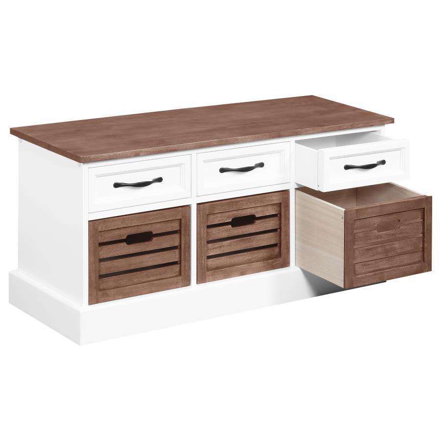 Alma - 3-drawer Storage Bench