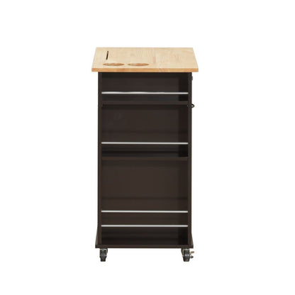 Zina - Kitchen Cart - Natural & Wenge