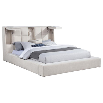 Dreux - Upholstered Panel Platform Bed