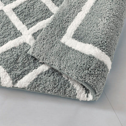 Bittman - 24" x 60" Reversible Bath Rug - Gray