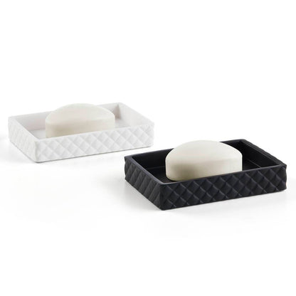 Resin - Bath Accessories Set - White