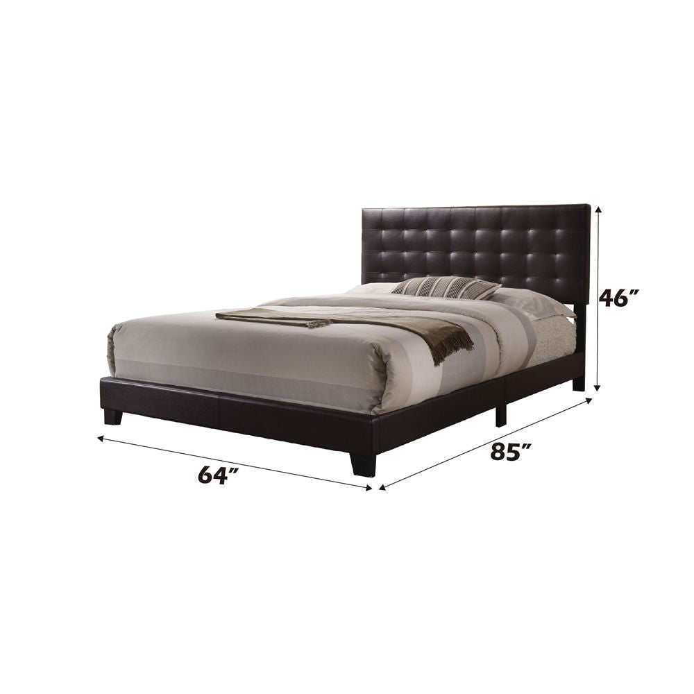 Masate - Queen Bed - Espresso Synthetic Leather