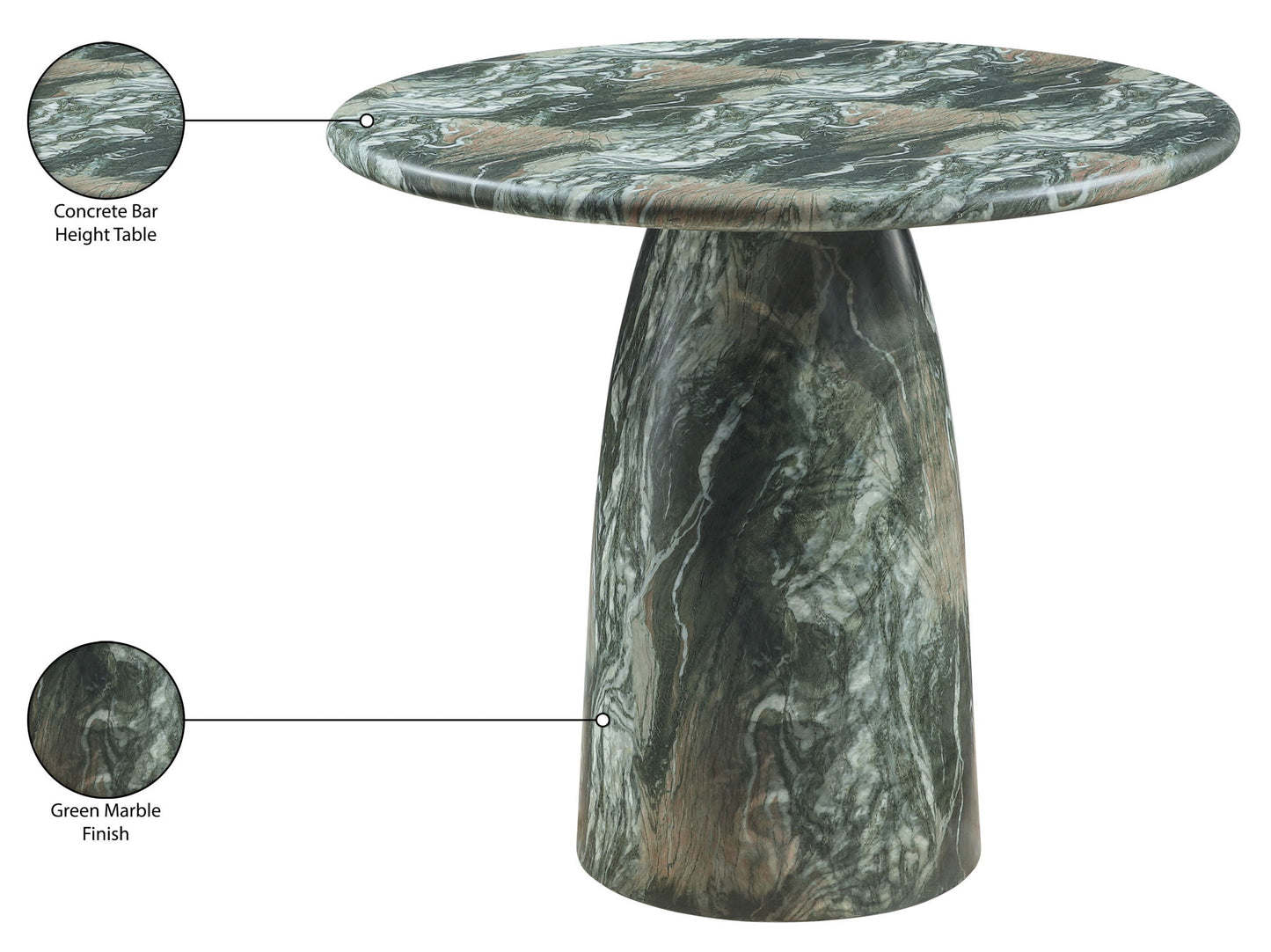 Cosenza - Concrete Indoor / Outdoor Bar Table