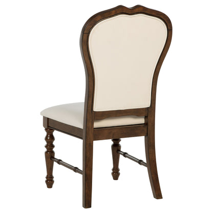 Landon - Upholstered Dining Side Chair (Set of 2) - Rich Brown