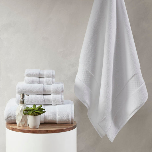 Splendor - 6 Piece Towel Set - White