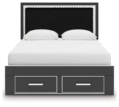 Zuraleus - Upholstered Panel Platform Storage Bed