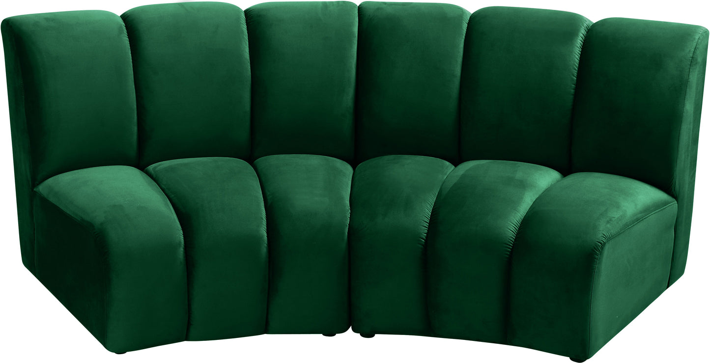 Infinity - 2 Piece Velvet Modular Sectional