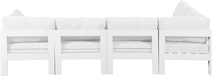 Nizuc - Outdoor Patio Modular Sectional - White - Fabric