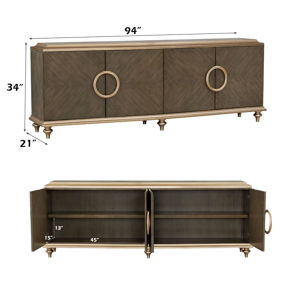 Ashtin - Console Cabinet - Brown