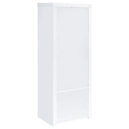 Jude - 3-Shelf Engineered Wood Media Tower - High Gloss White