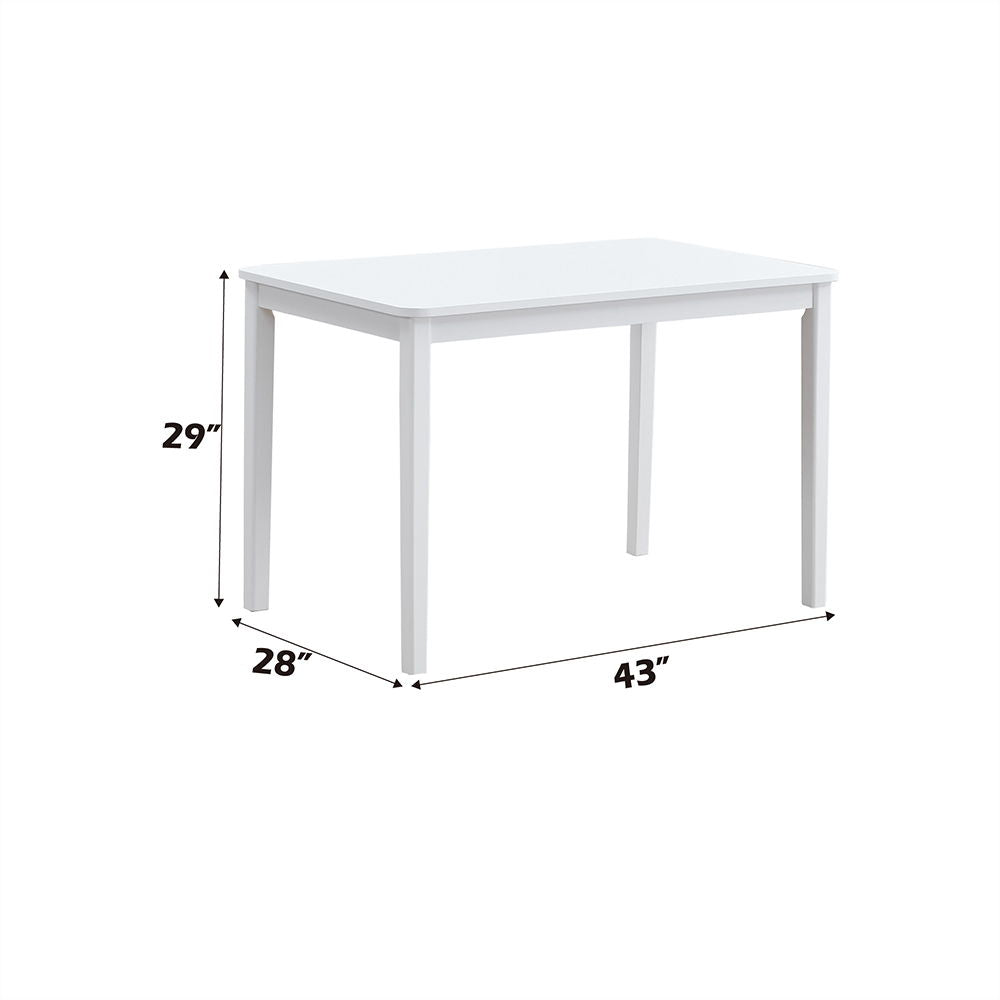 Fidelity - 5 Piece Pack Dining Set - White & Gray Finish