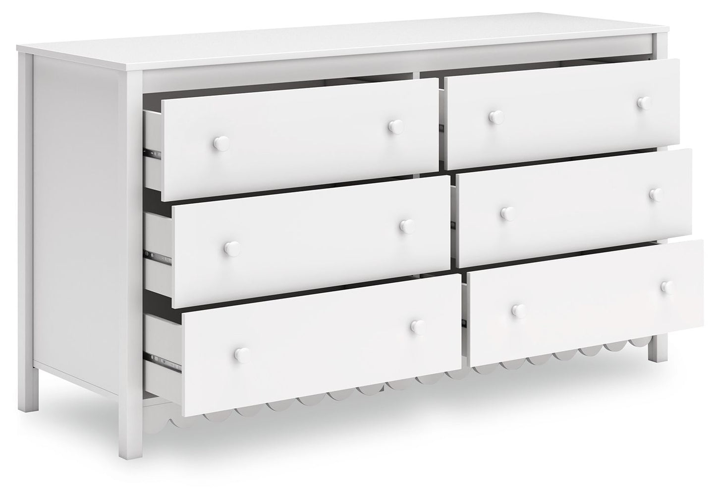 Hallityn - White - Six Drawer Dresser